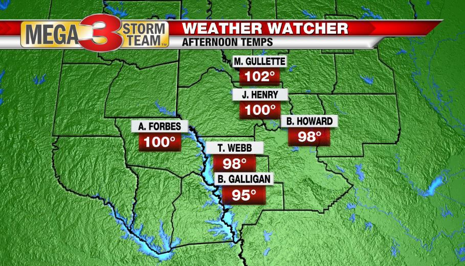Toledo Bend Weather Watcher High Temps